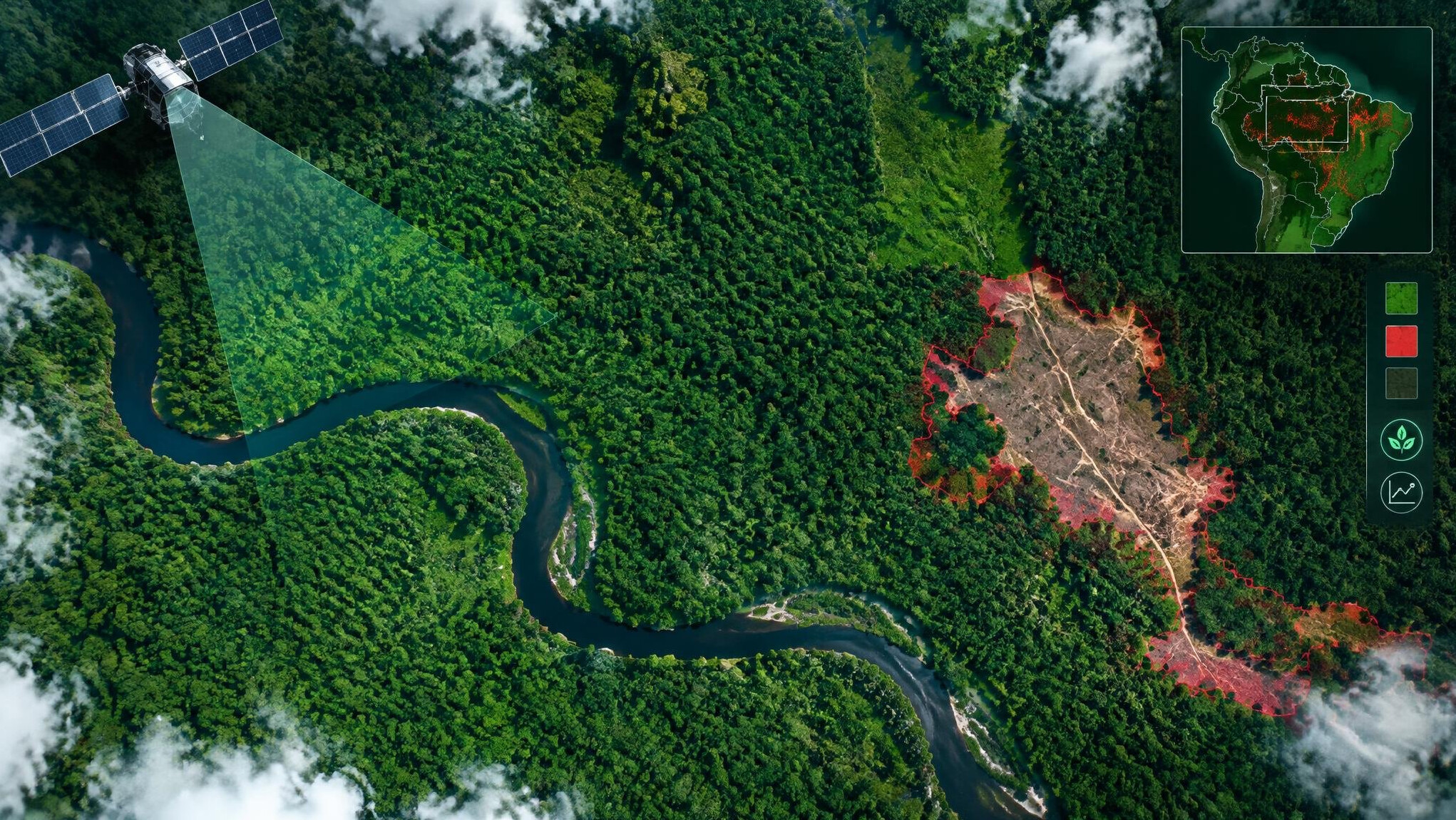 satellite view amazon